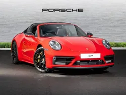 Carmine red New 2024 Porsche 911 Targa 4 Cabriolet | £141,900