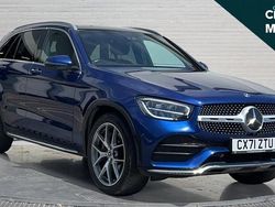 Blue Used 2021 Mercedes GLC300 AMG Line Premium SUV | £29,762 (Fair price)