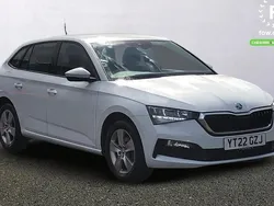 White Used 2022 Skoda Scala SE Hatchback | £14,799 (Fair price)