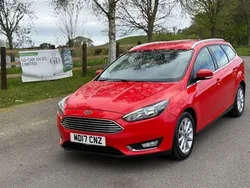Red Used 2017 Ford Focus Titanium Estate | £10,350 (Fair price)