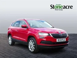 Red Used 2021 Skoda Karoq SE L SUV | £14,795 (Good price)