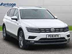 White Used 2018 VW Tiguan Allspace SEL SUV | £19,390 (Fair price)