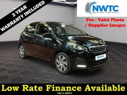 Black Used 2016 Peugeot 108 Active Top Hatchback | £5,195 (Fair price)