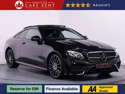 Black Used 2019 Mercedes E300 AMG line Coupe | £27,340 (Fair price)