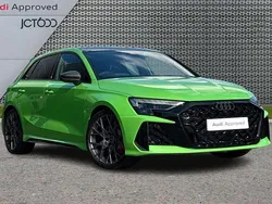 Green New 2025 Audi RS3 Comfort Hatchback | £65,764 (Expensive)