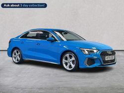 Blue Used 2020 Audi A3 S-Line Sedan | £20,090 (Fair price)