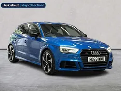 Blue Used 2019 Audi S3 Black Edition Hatchback | £26,918 (Fair price)