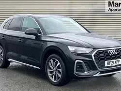 Black Used 2021 Audi Q5 S-Line SUV | £28,600 (Fair price)