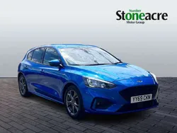 Blue Used 2019 Ford Focus ST-Line Hatchback | £9,995 (A bit pricey)
