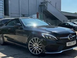 Black Used 2017 Mercedes C220 AMG line Cabriolet | £14,900 (Good price)
