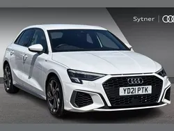White Used 2021 Audi A3 S-Line Hatchback | £21,000 (A bit pricey)