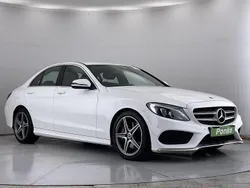 White Used 2018 Mercedes C250 AMG line Sedan | £12,480 (Super price)