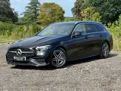 Black Used 2024 Mercedes C200 AMG line Estate | £24,583