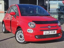 Red Used 2021 Fiat 500 Lounge Hatchback | £7,995 (Good price)