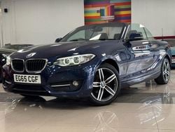Blue Used 2015 BMW 218 Sport Line Cabriolet | £11,795 (Fair price)