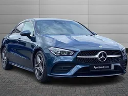 Denim blue Used 2021 Mercedes CLA180 AMG Line Premium Sedan | £21,550 (Fair price)