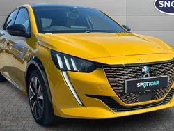Faro yellow Used 2021 Peugeot e-208 Premium Hatchback | £13,406 (Fair price)