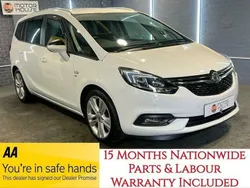 White Used 2018 Vauxhall Zafira SRi MPV | £6,990 (A bit pricey)