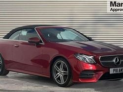 Red Used 2018 Mercedes E220 AMG Line Premium Cabriolet | £21,823 (Fair price)