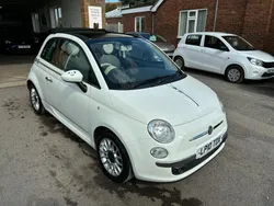 White Used 2010 Fiat 500 Lounge Cabriolet | £3,995 (A bit pricey)