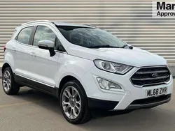 White Used 2018 Ford Ecosport Titanium SUV | £9,250 (Fair price)