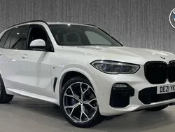 White Used 2021 BMW X5 M Sport SUV | £43,499 (Fair price)