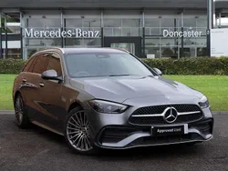 Grey Used 2024 Mercedes C200 AMG Line Premium Estate | £31,432 (Fair price)