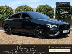 Black Used 2021 Mercedes CLA200 AMG line Coupe | £20,750 (Fair price)
