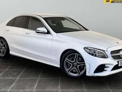 White Used 2019 Mercedes C300 AMG line Sedan | £14,895 (Good price)