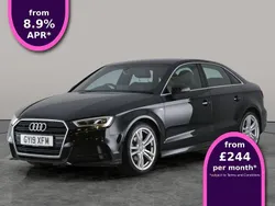 Black Used 2019 Audi A3 S-Line Sedan | £15,743 (Good price)