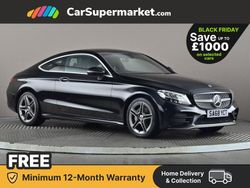 Black Used 2018 Mercedes C200 AMG line Coupe | £15,997 (Fair price)