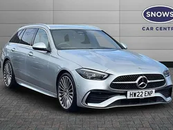 Silver Used 2022 Mercedes C200 AMG Line Premium Estate | £26,399 (Good price)