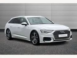 Glacier white Used 2021 Audi A6 S-Line Estate | £25,450 (Fair price)