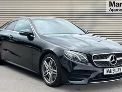 Black Used 2019 Mercedes E300 AMG line Coupe | £23,831 (Fair price)