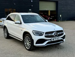White Used 2021 Mercedes GLC300e AMG Line Premium Estate | £26,495 (Fair price)