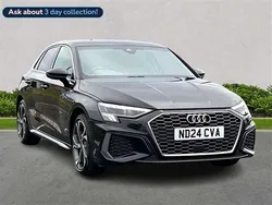 Black Used 2024 Audi A3 S-Line Hatchback | £23,768 (A bit pricey)