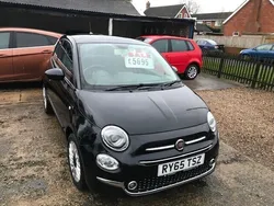 Black Used 2016 Fiat 500 Lounge Hatchback | £5,695 (Fair price)