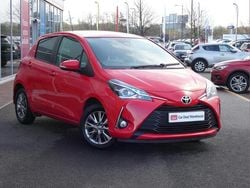 Red Used 2019 Toyota Yaris Hatchback | £10,699 (Fair price)