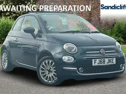 Blue Used 2018 Fiat 500 Lounge Hatchback | £7,500 (Fair price)