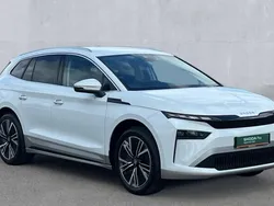 Moon white metallic New 2025 Skoda Enyaq iV SUV | £38,790 (Expensive)
