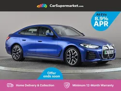 Blue Used 2022 BMW i4 M Sport Sedan | £27,776 (Fair price)