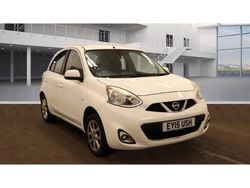 White Used 2015 Nissan Micra Acenta Hatchback | £4,299 (Fair price)