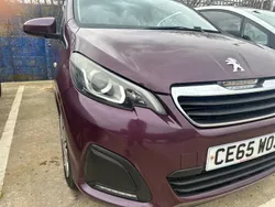 Mauve/purple Used 2015 Peugeot 108 Active Hatchback | £4,799 (Fair price)