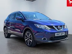 Blue Used 2017 Nissan Qashqai Tekna SUV | £8,490 (Fair price)
