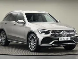 Mojave silver metallic finish Used 2020 Mercedes GLC300 AMG line SUV | £27,200 (Good price)