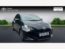 Black Used 2021 Toyota Yaris Hybrid Design Hatchback | £15,784 (Fair price)