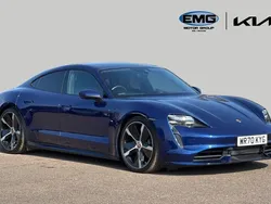 Blue Used 2020 Porsche Taycan Performance Package Sedan | £51,995 (Expensive)