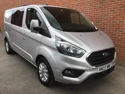 Silver Used 2022 Ford Transit Custom Limited Van | £14,995 (Expensive)