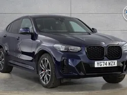 Blue Used 2024 BMW X4 M Sport SUV | £48,450 (Fair price)