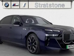 Blue New 2025 BMW i7 Comfort Edition Sedan | £126,990 (Expensive)